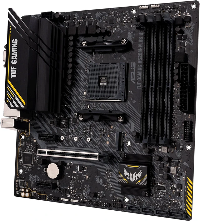 Alt view image 5 of 7 - ASUS TUF GAMING A520M-PLUS II - Motherboard - micro ATX - Socket AM4 - AMD A520 Chipset - USB 3.2 Gen 1 - Gigabit LAN -