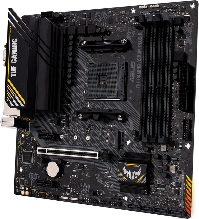 Alt view image 6 of 7 - ASUS TUF GAMING A520M-PLUS II - Motherboard - micro ATX - Socket AM4 - AMD A520 Chipset - USB 3.2 Gen 1 - Gigabit LAN -