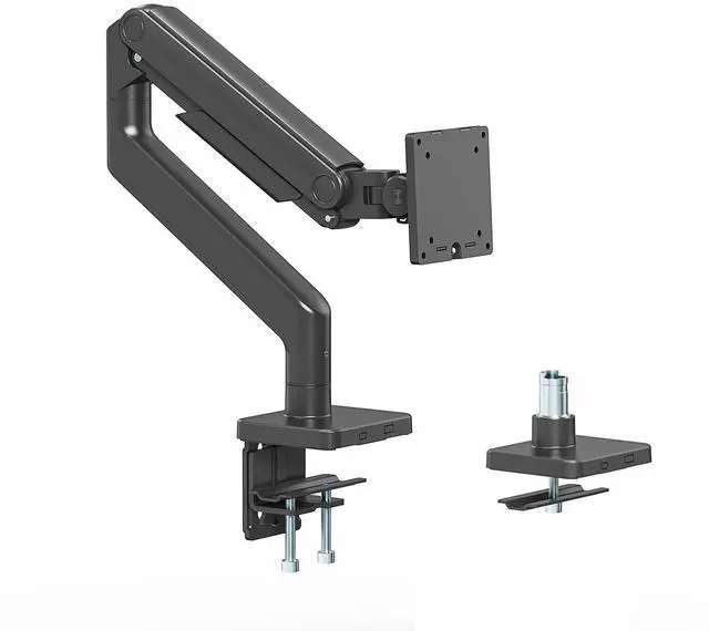 Alt view image 4 of 7 - Manhattan Heavy-Duty Aluminum Mechanical Spring Single Monitor Desk Mount Holds One 17" to 49" Monitor up to 20 kg (44 lbs.), Black