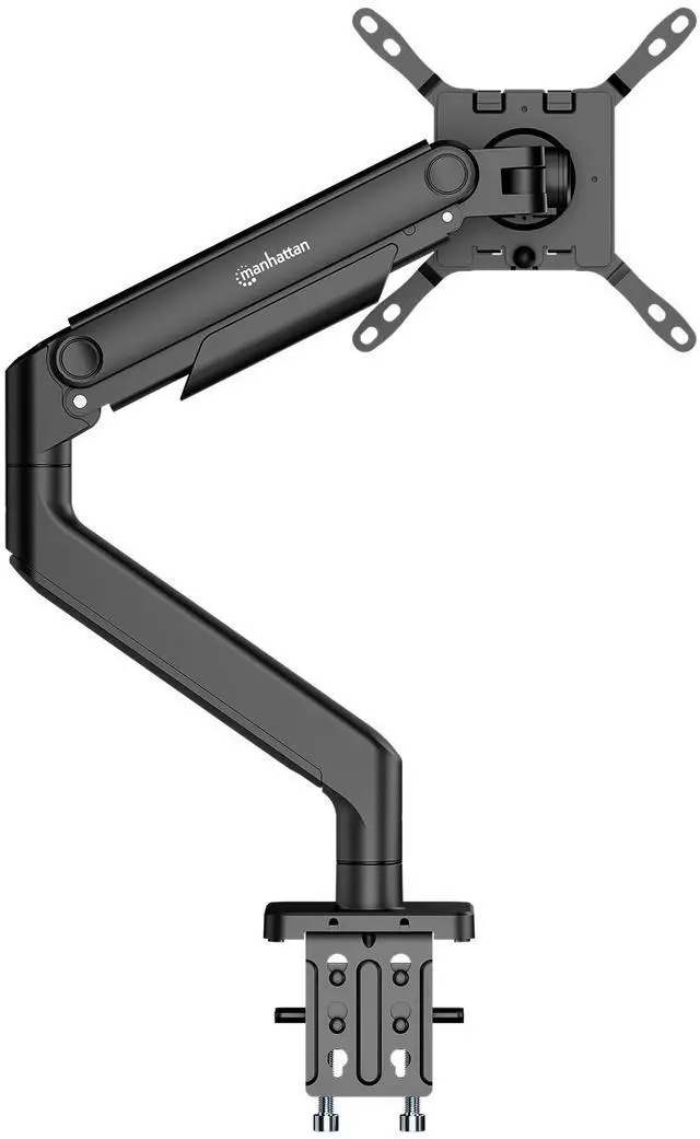 Alt view image 7 of 7 - Manhattan Heavy-Duty Aluminum Mechanical Spring Single Monitor Desk Mount Holds One 17" to 49" Monitor up to 20 kg (44 lbs.), Black