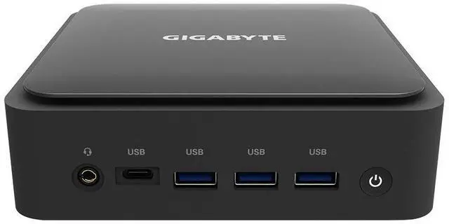 Alt view image 2 of 9 - Gigabyte AMD Ryzen 5 5500U 2.1GHz Barebone PC Workstation - Black