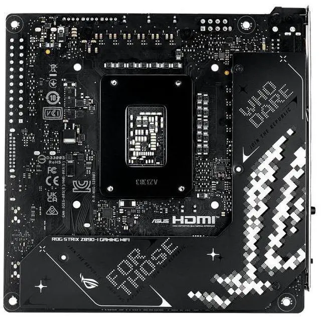 Alt view image 3 of 7 - ASUS ROG STRIX Z890-I GAMING WIFI - Motherboard - mini ITX - LGA1851 Socket - Z890 Chipset - USB4, USB-C 3.2 Gen 2x2, US