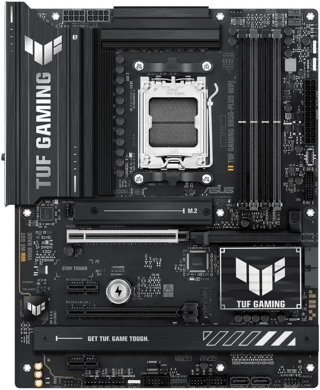 Alt view image 2 of 7 - ASUS TUF GAMING B850-PLUS WIFI - Motherboard - ATX - Socket AM5 - AMD B850 Chipset - USB-C 3.2 Gen 2x2, USB-C 3.2 Gen2,