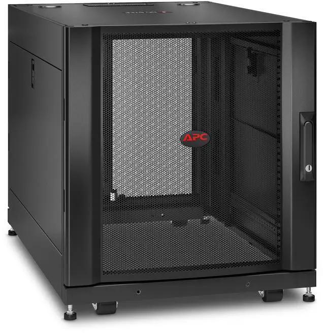 Alt view image 13 of 15 - APC by Schneider Electric NetShelter SX 12U Server Rack Enclosure 600mm x 900mm w/ Sides Black - For Server, Storage - 12U Rack Height x 19" Rack Width x 29.75" Rack Depth - Floor Standing - Black - 2255.33 lb Dynamic/Rolling