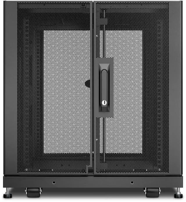 Alt view image 15 of 15 - APC by Schneider Electric NetShelter SX 12U Server Rack Enclosure 600mm x 900mm w/ Sides Black - For Server, Storage - 12U Rack Height x 19" Rack Width x 29.75" Rack Depth - Floor Standing - Black - 2255.33 lb Dynamic/Rolling