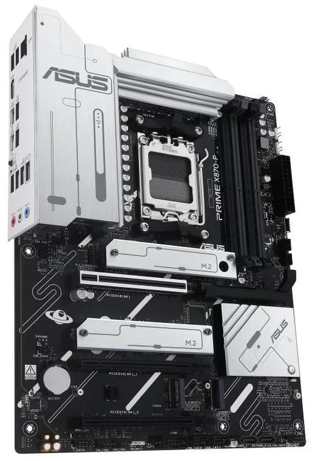 Alt view image 4 of 7 - ASUS PRIME X870-P - Motherboard - ATX - Socket AM5 - AMD X870 Chipset - USB4, USB 3.2 Gen 2, USB-C 3.2 Gen2, USB 3.2 Gen