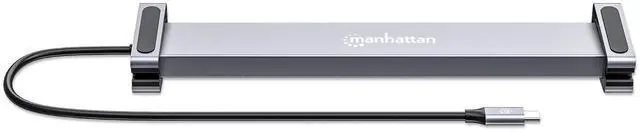 Alt view image 10 of 14 - Manhattan USB-C PD 10-in-1 Dual-HDMI Monitor Docking Station / Multiport Hub - for Notebook/Monitor/Smartphone/Tablet - Charging Capability - Memory Card Reader - SD, microSD - USB 3.2 (Gen 1) Type C