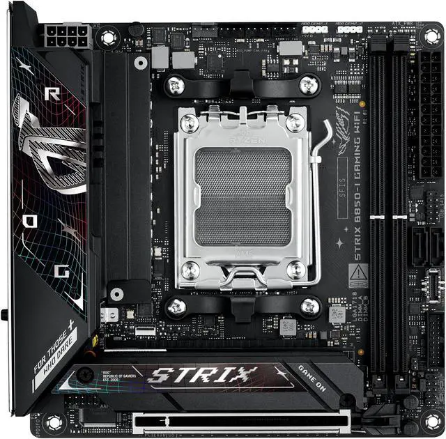 Alt view image 2 of 7 - ASUS ROG STRIX B850-I GAMING WIFI - Motherboard - mini ITX - Socket AM5 - AMD B850 Chipset - USB-C 3.2 Gen 2x2, USB-C 3.