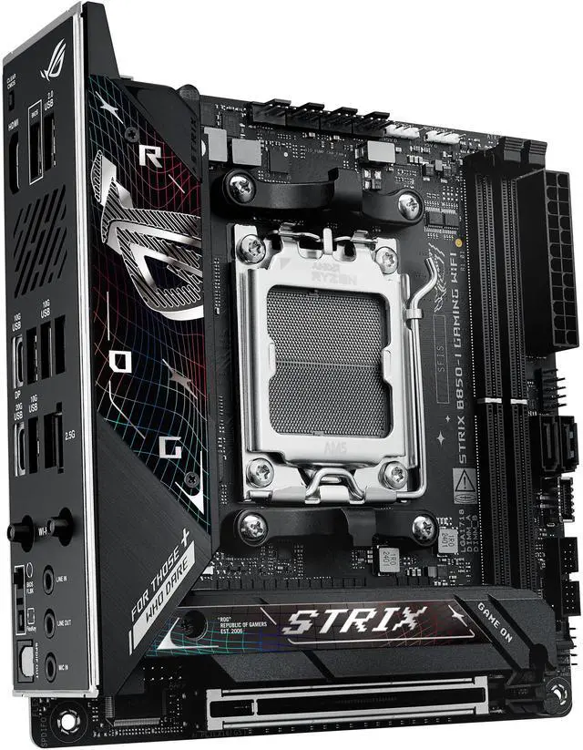 Alt view image 6 of 7 - ASUS ROG STRIX B850-I GAMING WIFI - Motherboard - mini ITX - Socket AM5 - AMD B850 Chipset - USB-C 3.2 Gen 2x2, USB-C 3.