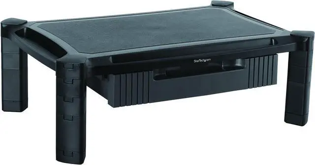Alt view image 3 of 4 - StarTech MONSTADJDL Adjustable Monitor Riser - Large - Drawer - Monitors up to 32" - Adjustable Height - Desk Monitor Stand