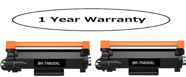 Main image of Search4Toner Compatible Replacement for Brother TN830 TN830XL 2PK High Yield 3000 Pages, Lower Cost Alternative to Name Brand Overall Defect Rates Less Than 1%, 100% Satisfaction Guaranteed