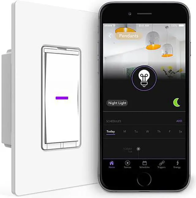 Alt view image 3 of 3 - iDevices IDEV0008 Wall Switch Wifi Smart Light Switch Works With Alexa HomeKit