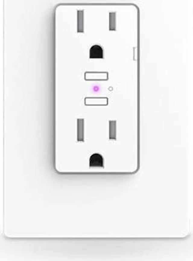 Alt view image 2 of 4 - iDevices IDEV0010 Wifi Smart Wall Outlet Works W/ Alexa HomeKit Google Assistant