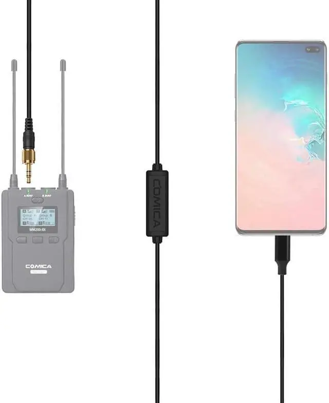 Alt view image 4 of 6 - COMICA CVM DL SPX(UC) 3.5mm TRS to USB Type C Mic Adapter for COMICA WM100/200/300 Wireless Microphone for USB C Smartphones (1pcs)