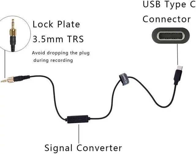 Alt view image 2 of 6 - COMICA CVM DL SPX(UC) 3.5mm TRS to USB Type C Mic Adapter for COMICA WM100/200/300 Wireless Microphone for USB C Smartphones (1pcs)