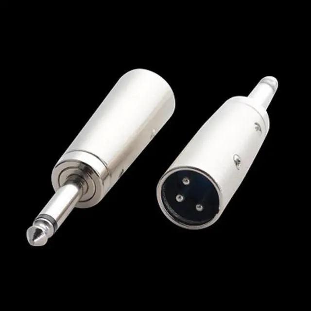 Main image of Microphone Transform TRS Male To Male Adapter XLR Male To 1/4" 6.35mm Stereo Microphone Mic TRS Adapter (1pcs)