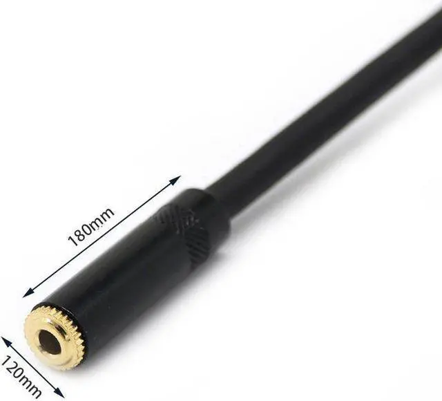 Alt view image 6 of 6 - 3 Pin XLR Male Plug to Mini 3.5mm TRS 1/8inch Female Stereo Audio Adapter Microphone Extension Cable (1pcs)