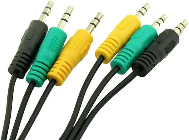 Alt view image 2 of 6 - 3.5mm Car Home 3 In 1 Headphones Audio Cable For 5.1 Channel TRS Jack Speaker Replacement Parts Adapter Converter Office Male (1pcs)
