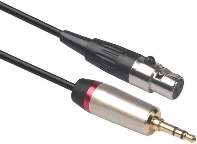 Main image of Mini XLR 3Pin Female to 3.5mm TRS Male Plug Audio Microphone Cable Wire For SLR camera (1pcs)