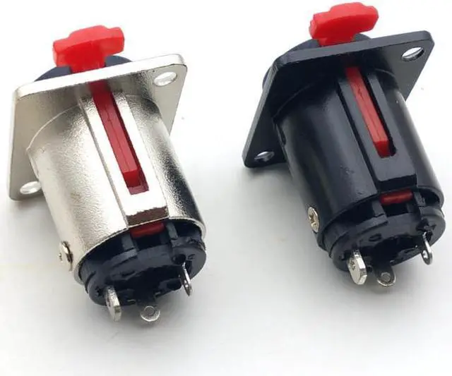 Alt view image 3 of 6 - new 2pcs 6.35mm Jack 1/4 inch Stereo TRS Female Jack Socket Panel Mount Audio Microphone MIC Cable Terminal Chassis adapter (1pcs)