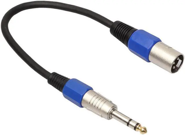Alt view image 5 of 6 - Male XLR to 6.35mm Stereo Jack Cable 0.3m/0.5m/1m XLR Audio Cable Active Powered Speaker cable Lead TRS Balanced Audio Cable (1pcs)