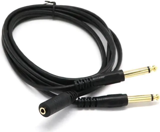 Alt view image 6 of 6 - Reliable 3.5mm (Mini) 1/8 "TRS Stereo Female to 2 Dual 1/4 Inch 6.35mm Mono TS Male Y Splitter Cable 20cm / 8inch (1pcs)