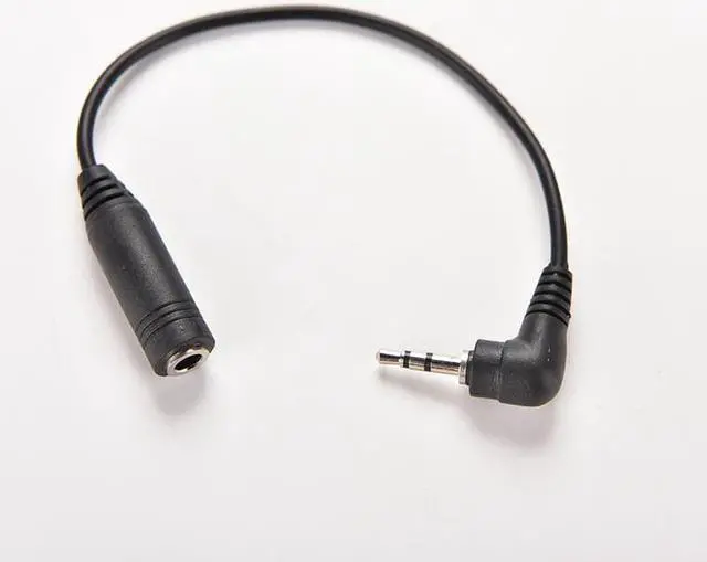 Alt view image 2 of 6 - JETTING 15.5CM 2.5mm Right Angle Male Plug to 3.5mm Female Jack Stereo AUX Audio TRS DC Power Adapter Converter Cable (1pcs)