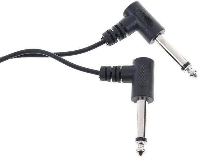 Alt view image 6 of 6 - 3.5mm Mini 1/8 inch TRS Stereo Female Jack to Dual 1/4 6.35mm Male Plug Mono TS Right Angle Audio Adapter Y Splitter Cable 20cm (1pcs)