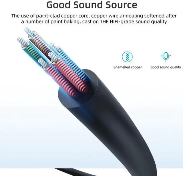 Alt view image 6 of 6 - Newest 3.5mm 1/8 TRS To Dual 6.35mm 1/4 TS Mono Stereo Y Cable Splitter Cord Compatible For IPhone IPod Computer Sound Cards (1pcs)