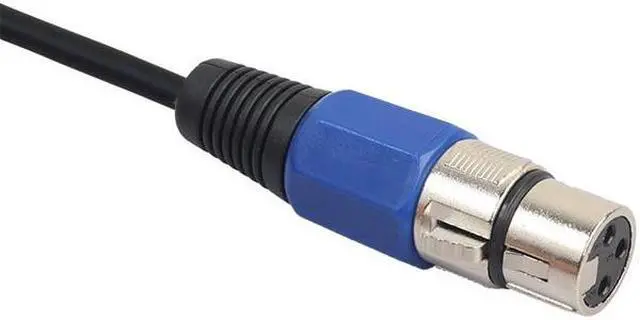 Alt view image 4 of 6 - 3.5mm (1/8 Inch) TRS to XLR Cable, Low Noise Male to Female Audio Microphone Stereo Sound Cable Adapter,10ft,Blue (1pcs)