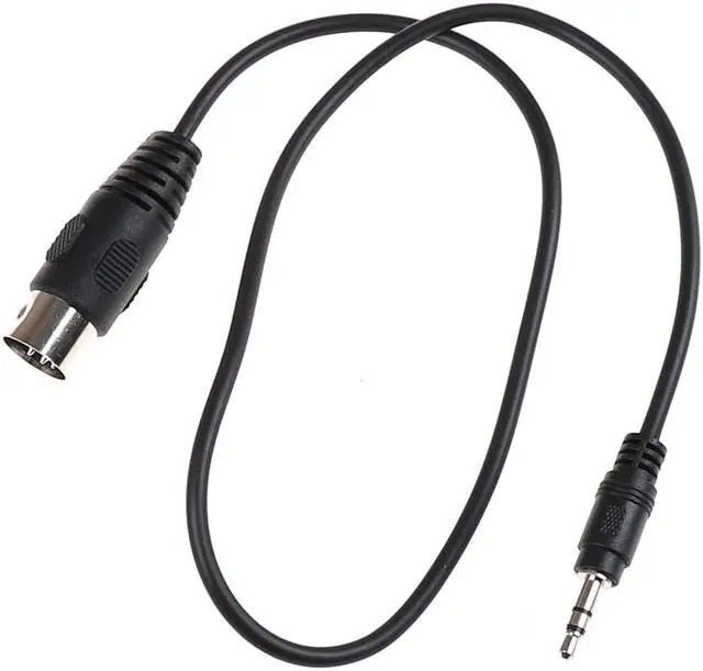 Alt view image 2 of 6 - 1pc 0.5m 5P Din MIDI Male Plug to 3.5mm 1/8in TRS Stereo Male Audio Cable For CD Player MP3 Smartphone