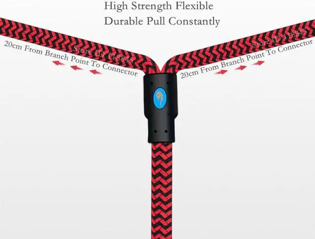Alt view image 5 of 6 - 1/4" TRS 6.35mm to 2x 1/4 in TS 6.35mm Male Stereo Audio Cable For Speaker Amplifier Mixer Consoles Splitter Y Cords (1pcs)