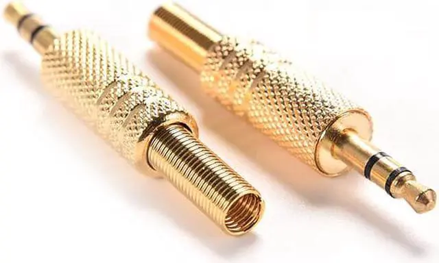 Main image of 2pcs 3.5mm DIY Earphone Male Audio Jack Plug 1/8 inch Headphone Solder Connectors for Computers Laptops Tablets MP3