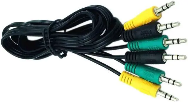 Alt view image 6 of 6 - 3.5mm Car Home 3 In 1 Headphones Audio Cable For 5.1 Channel TRS Jack Speaker Replacement Parts Adapter Converter Office Male (1pcs)