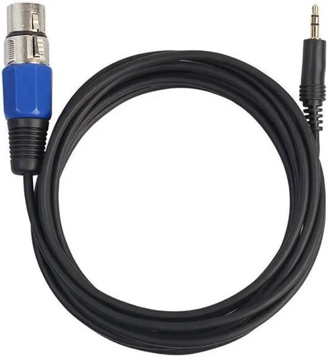Alt view image 2 of 6 - 3.5mm (1/8 Inch) TRS to XLR Cable, Low Noise Male to Female Audio Microphone Stereo Sound Cable Adapter,10ft,Blue (1pcs)