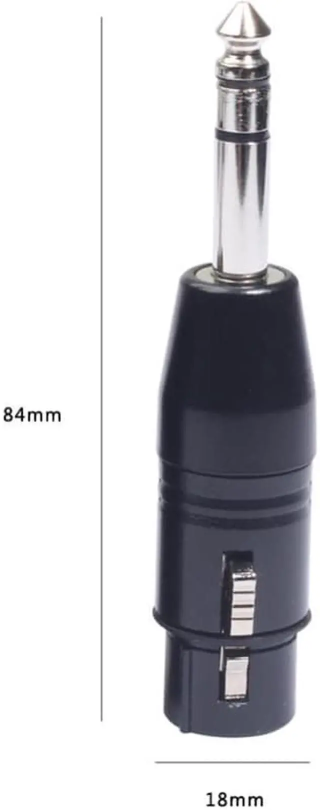 Alt view image 6 of 6 - 1/4" TRS To XLR 3P Female Adapter Stereo Jack Adapter Microphone Adapter (1pcs)