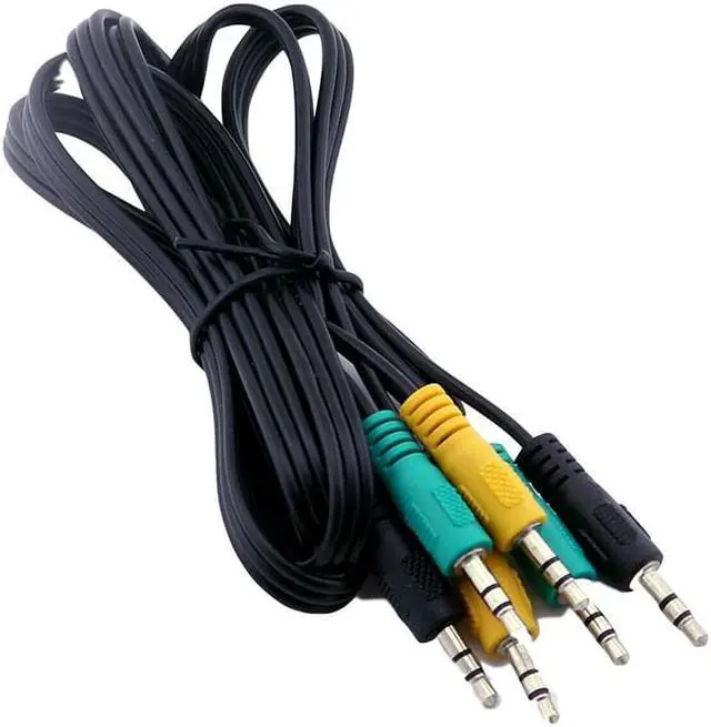 Alt view image 3 of 6 - 3.5mm Car Home 3 In 1 Headphones Audio Cable For 5.1 Channel TRS Jack Speaker Replacement Parts Adapter Converter Office Male (1pcs)