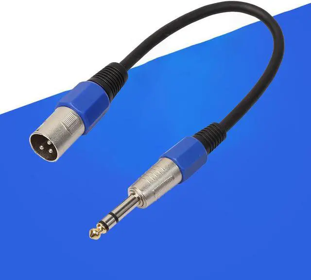 Alt view image 2 of 6 - Male XLR to 6.35mm Stereo Jack Cable 0.3m/0.5m/1m XLR Audio Cable Active Powered Speaker cable Lead TRS Balanced Audio Cable (1pcs)