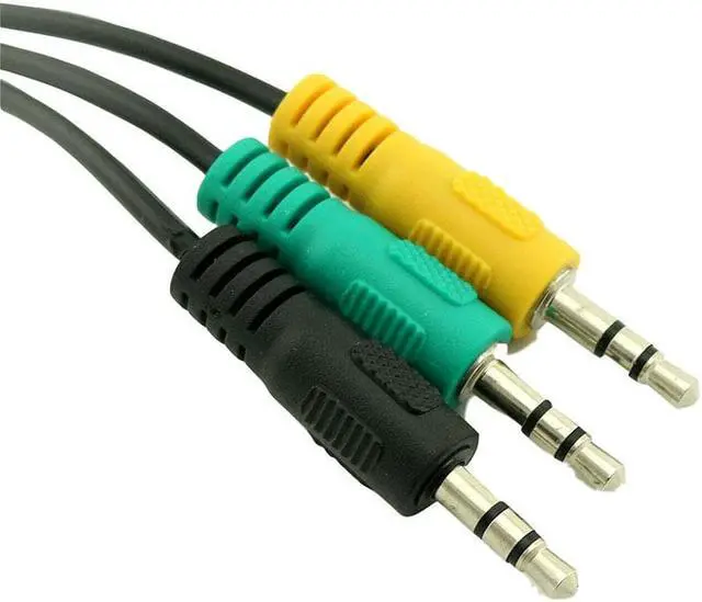 Alt view image 4 of 6 - 3.5mm Car Home 3 In 1 Headphones Audio Cable For 5.1 Channel TRS Jack Speaker Replacement Parts Adapter Converter Office Male (1pcs)