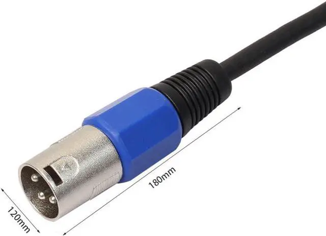 Alt view image 6 of 6 - Male XLR to 6.35mm Stereo Jack Cable 0.3m/0.5m/1m XLR Audio Cable Active Powered Speaker cable Lead TRS Balanced Audio Cable (1pcs)