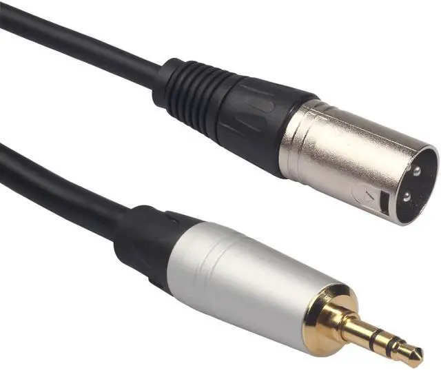 Main image of 0.3m XLR 3 Pin Male to 3.5mm Stereo Plug Shielded Microphone Mic Cable TRS Cable (1pcs)
