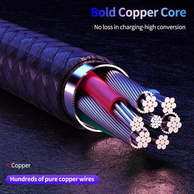 Alt view image 5 of 5 - Magnetic USB Cable 1m/2m /3m Fast Charging USB Type C Cable Magnet Charger  Charge Micro USB Cable Mole Phone Cable