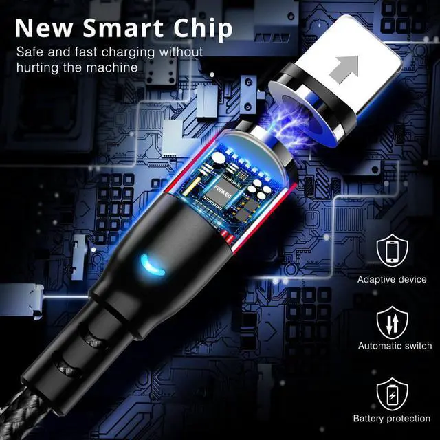 Alt view image 5 of 5 - Magnetic Cable usb Type C Magnetic Charge Micro usb Cable For iPhone  Android Fast Charging Mole Phone Cord Wire
