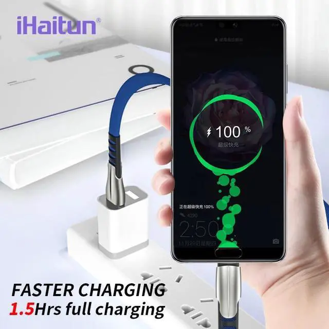 Alt view image 2 of 5 - i 5A USB Type C Cable For  Mate 20 Pro  10 USB 3.1 Quick 3.0 Cord Phone Charger  S9 S8 Mi 9 Redmi Note 7