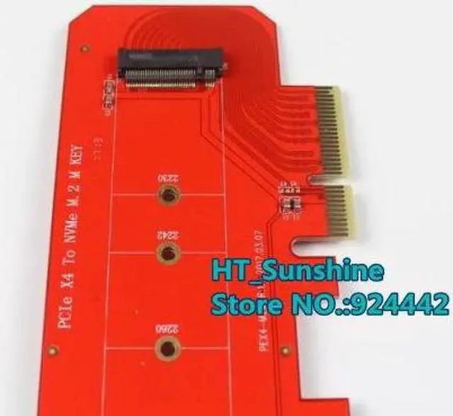 Alt view image 6 of 6 - Amify Super high speed PCI Express PCI-E 3.0 X4 to NVME M.2 M KEY NGFF SSD pcie Adapter card Increase speed for PC Computer