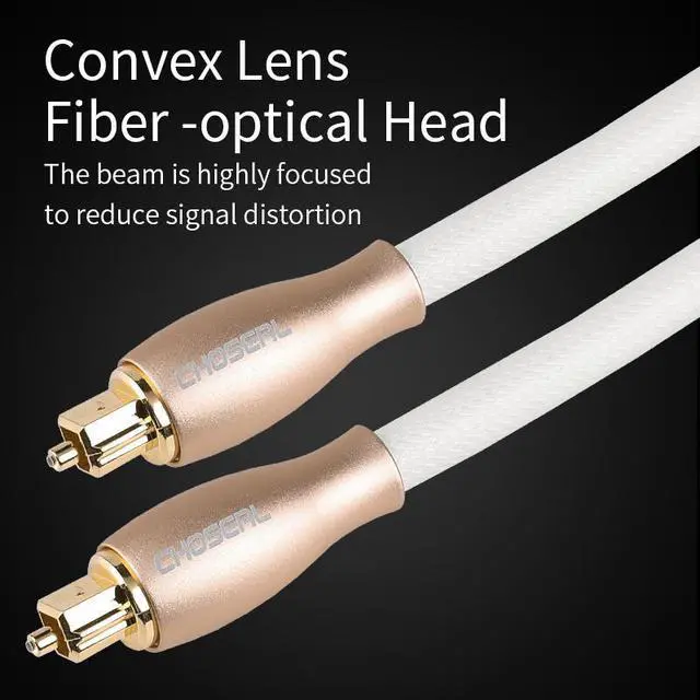 Alt view image 6 of 6 - CHOSEAL Digital Optical Fiber Audio Cable Adapter Toslink Digital SPDIF Cable For Blu ray PS3 XBOX 360 PS3 1/2/3/5M