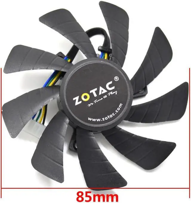 Alt view image 3 of 6 - 85MM T129215SH 4Pin Cooler Fan Replacement For ZOTAC GTX 1060 960 GTX1060 3GB ITX mini Graphics Video Card Cooling Fans