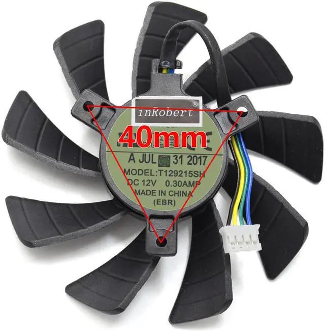 Alt view image 2 of 6 - 85MM T129215SH 4Pin Cooler Fan Replacement For ZOTAC GTX 1060 960 GTX1060 3GB ITX mini Graphics Video Card Cooling Fans