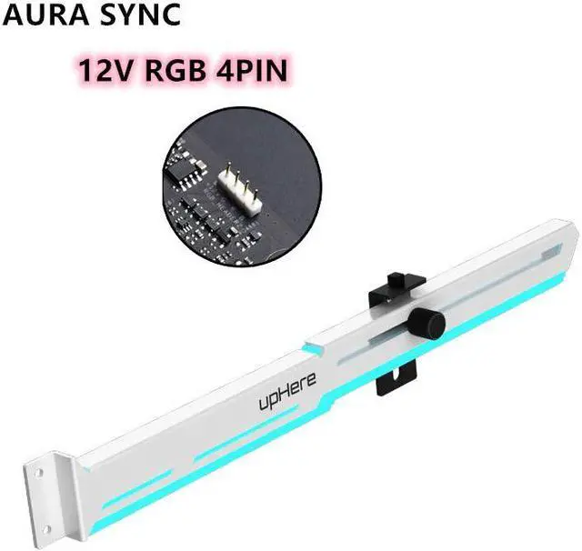 Alt view image 4 of 6 - GPU bracket Graphics card Support frame RGB luminous pollution lamp Decoration companion 12V RGB/ 5V ARGB AURA SYNC