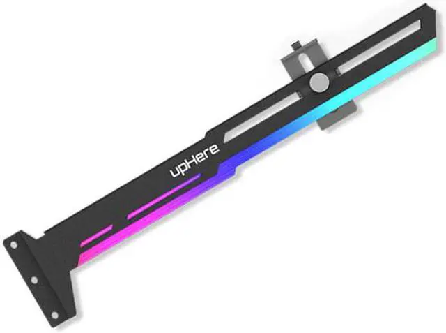Alt view image 3 of 6 - GPU bracket Graphics card Support frame RGB luminous pollution lamp Decoration companion 12V RGB/ 5V ARGB AURA SYNC